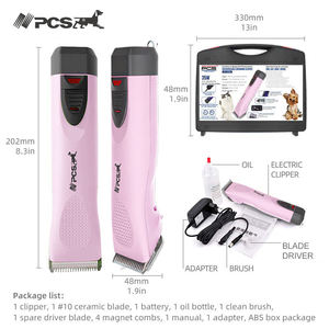 Kit <span class=keywords><strong>de</strong></span> coupe <span class=keywords><strong>de</strong></span> poils pour animaux sans fil rechargeable, lame A5 amovible, tondeuse professionnelle pour chiens, chats, chevaux - Product Image 1