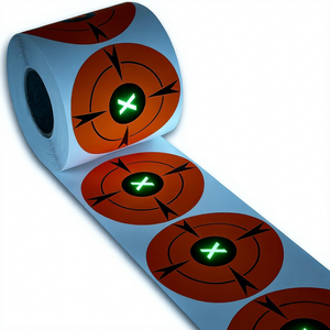 Pegatinas Adhesivas Fluorescentes Luminosas de Color <span class=keywords><strong>Naranja</strong></span> para Tiro al Blanco - Product Image 1