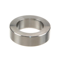 Entretoise ronde creuse en aluminium et acier inoxydable avec finition argentée, pièces usinées CNC industrielles personnalisées OEM
