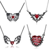 Cross-border <strong>Best</strong>-<strong>selling</strong> European American <strong>Gothic</strong> Style Heart Claw Fashion Creative Copper Silver/Gold Plated Pendant <strong>Necklace</strong>