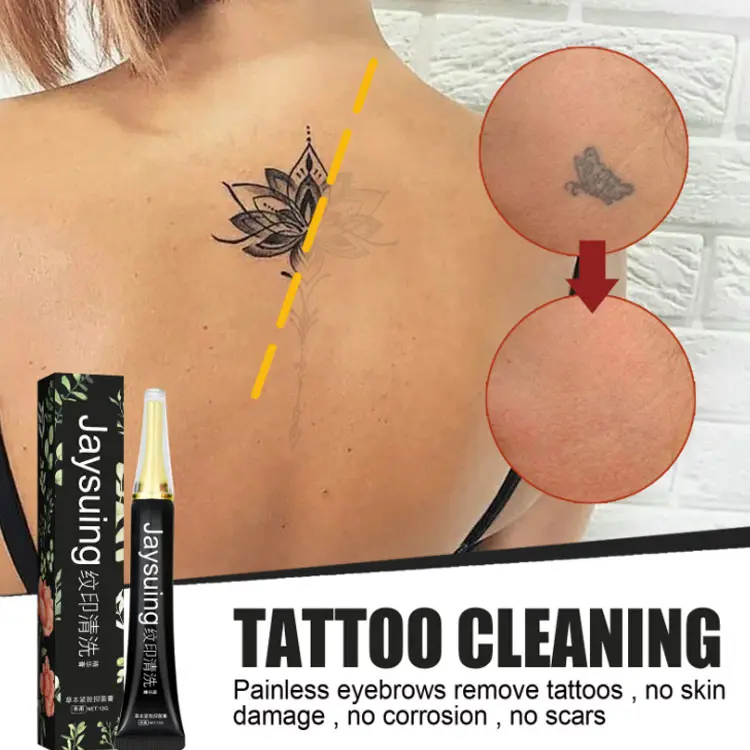 Oem/Odm Private Label Pijnloos Skin Tattoo Cleaning Professionele Permanente Tattoo Verwijdering Crème