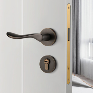 Moat Copper Lever Lock FT01-31 Keyless Copper Door Lock For Bedrooms - Product Image 4