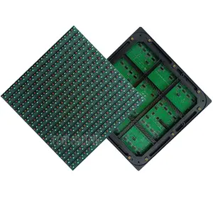 กลางแจ้ง DIP P16จอแสดงผล LED สีเต็มรูปแบบ256X256Mm RGB สี Led แสดงโฆษณา DIP Led Display Module
