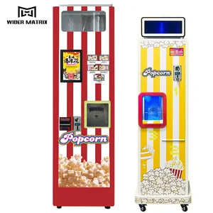 Schlussverkauf Popcorn-Maschine mit 2 Geschmacksrichtungen intelligenter automatischer Popcorn-Verkaufsautomat mit Münze und Zahlungssystem mit Kreditkarte