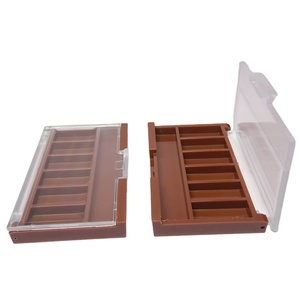 Đa màu sắc trường hợp bóng mắt trong suốt tùy chỉnh màu sắc eempty <span class=keywords><strong>eyeshadow</strong></span> trường hợp - Product Image 1