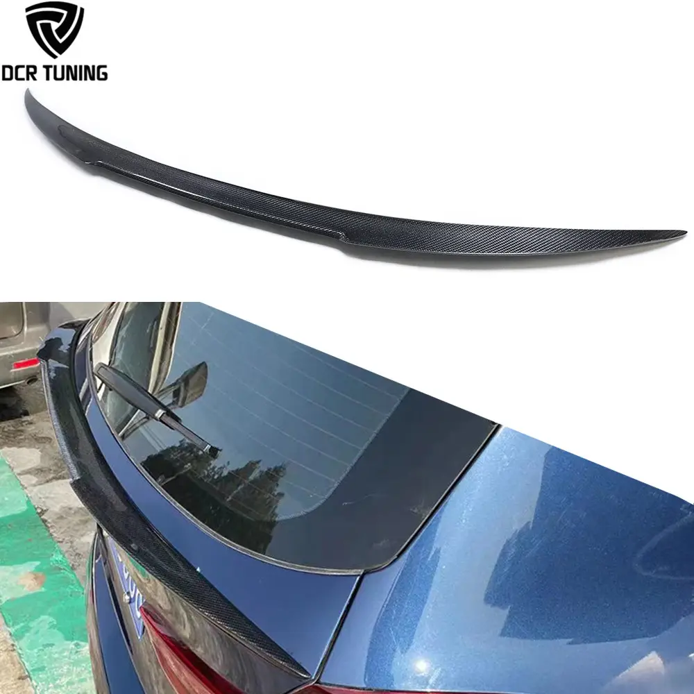 M4 Style Carbon Fiber Trunk Spoiler for BMW X3 G01 X3M F97 Trunk Middle Spoiler Wing Lip 2019+ Car Accessories Decoration
