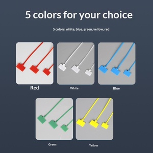 Fascette in nylon colorate con fibbia per fissaggio, tenditori per cavi, etichette per cablaggi, fascette in plastica da 2,5-3,3 mm di larghezza, 100-200 mm - Product Image 5