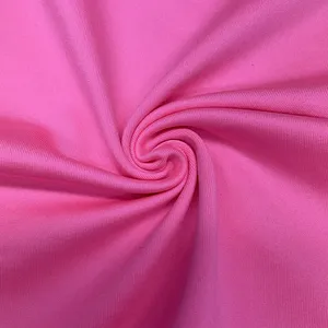 Customized Yummy Fabric Polyester Spandex Stretch Milk Silk 1 Side Brushed Single Jersey For Pajamas Set