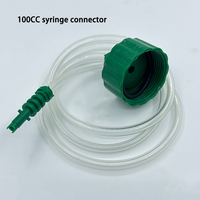 Nouvel adaptateur de seringue en plastique PP vert 100cc-200cc-300cc, connecteur d'aiguille de distribution pneumatique, accessoires pour machines-outils