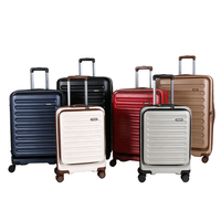 Ensemble de bagages rigides modernes en ABS et PC, étanches, 20, 24, 28 pouces, 3 pièces, valises à roulettes avec doublure en polyester, serrure TSA, roues pivotantes