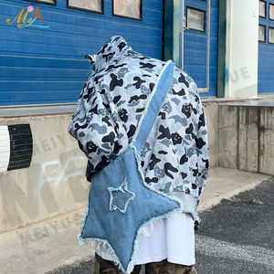 Felpa con Cappuccio Unisex di Alta Qualità in Tessuto Tecnico con Zip Intera e Corna del Diavolo, Stile Hip Hop Mimetico con Zip Integrale per Uomo - Product Image 3