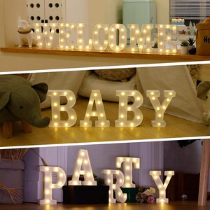 Lettres lumineuses Marquee 8,9' à LED, alimentées par piles, pour éclairage nocturne, mariage, anniversaire, café, fête - Product Image 4