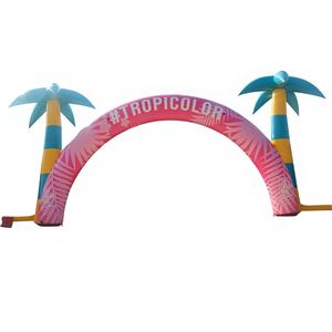 Arco Inflable con Palmera, Impresión Digital, Bomba de Aire Eléctrica, Más de 3.6 m, para Eventos Publicitarios - Product Image 1
