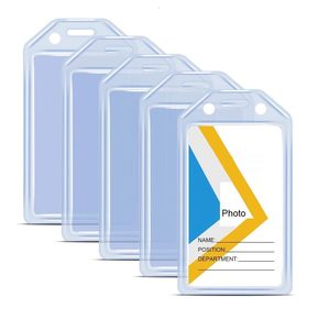 Porte-cartes de visite en PVC souple avec fermeture à bouton, design tendance pour usage professionnel - Product Image 1