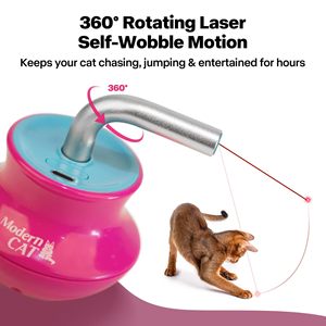 Juguete Eléctrico Automático para Gatos, con Puntero Láser de Plástico, Simulación Realista, Antideslizante, con Protección Anticolisión - Product Image 2