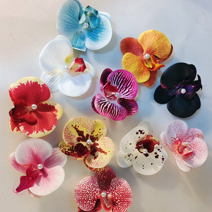 Atmosphère 3D Phalaenopsis Fleur <span class=keywords><strong>Barrettes</strong></span> Clip Latéral Fleur Artificielle Modélisation Coiffe Pince À Cheveux <span class=keywords><strong>Barrettes</strong></span> - Product Image 1