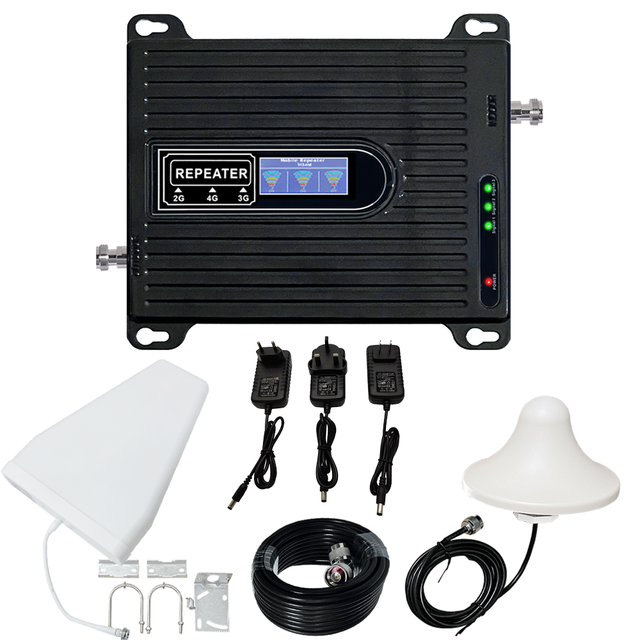Factory High Quality Mobile Repeater 2G 3G 4G cellular signal amplifier Mobile Signal Booster 900/1800/2100MHz Network Repeater