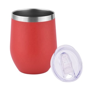 12 oz Termo térmico de <span class=keywords><strong>vino</strong></span> copas de vaso al por mayor a granel de doble pared con aislamiento taza de acero inoxidable - Product Image 4