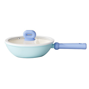 Ceramic Frying Pan Nonstick Single Layer Wrought Iron Base For Pancakes Eggs Stir Fry Gas Induction Cookers - Product Image 1