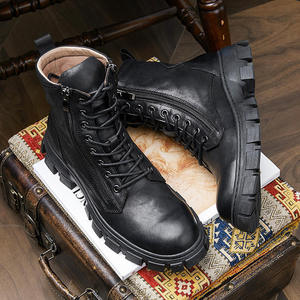 New trendy brand <b>boots</b> - stylish business ankle <b>boots</b> for men featuring unique leather handcrafted designer chukka <b>boots</b> - Product Image 5