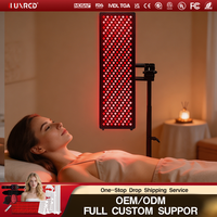 Panel de Terapia de Luz Roja de Cuerpo Completo ILUXRED, Dispositivo de Terapia Infrarroja Grande para Uso Comercial