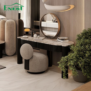 Modernes Luxus-Polsterbett mit Breitem Bildschirm-Kopfteil Hochwertiges Kingsize-Bett für Villa-Hauptschlafzimmer-Möbel - Product Image 4