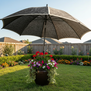 Auvent en maille noire stabilisé aux UV, <span class=keywords><strong>facile</strong></span> à installer et durable, pour jardinières et plantes sensibles - Product Image 3