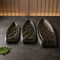 Plateau à sushi grand format – Couvercle anti-buée en plastique jetable pour traiteur et service buffet