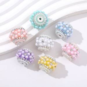 Gran oferta 2025, cuentas sueltas de acrílico con flor de burbuja bonita de 21mm, cuentas artesanales DIY para bolígrafo, fabricación de joyas, pulsera, collar - Product Image 2