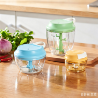 ZES Mini Handmatige Multifunctionele Professionele PP Processor Groente Ui Snelle Snijder Blender 5 Messen RVS