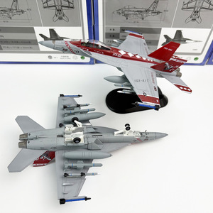 Modellino Statico in Lega 1/100 dell'Aereo F/A-18 Sidewinder della Squadrona Americana, Aereo Basato su Portaerei, Ornamento Finito, Vendita all'Ingrosso - Product Image 1
