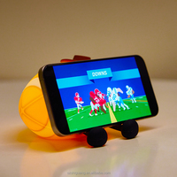 Lampe LED portable en silicone en forme de mini ballon de rugby, rechargeable par Type-C, lumière tactile, lumière de nuit blanc chaud, intensité réglable pour enfants, mobile