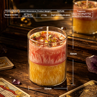 Bougie votive parfumée magique en cire de paraffine religieuse pour Halloween, mariage, décoration intérieure, 7 jours Chaka