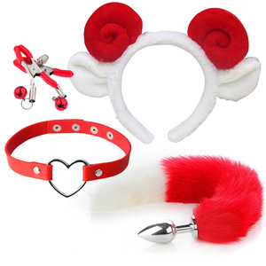 Juguetes <span class=keywords><strong>sexuales</strong></span> para mujeres y parejas, diadema con orejas <span class=keywords><strong>de</strong></span> gato, tapón Anal, cola <span class=keywords><strong>de</strong></span> zorro, Juguete Sexual para adultos - Product Image 5