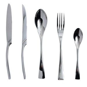 Ensemble de couverts à steak occidentaux Jin Huizhen, acier inoxydable 304, poli miroir, couteau, fourchette et cuillère - Product Image 5