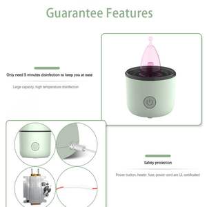 Hot Steam Menstrual Cup Esterilizador Wash Reutilizável Set Produtos de Higiene Feminina Mulheres Período Cuidados Copa Menstrual Esterilizador - Product Image 5