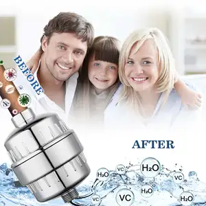 High Quality 15 18 20 Stage Shower Head Filter Remove Chlorine And Water Softener Filtered Replacement With Vitamin C