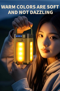 <span class=keywords><strong>Linterna</strong></span> LED Plegable para Camping, Recargable <span class=keywords><strong>con</strong></span> Energía Solar, <span class=keywords><strong>Linterna</strong></span> Portátil <span class=keywords><strong>con</strong></span> 6 Modos, Accesorios para Camping - Product Image 6