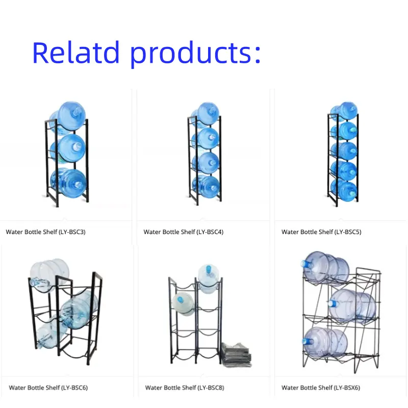 5ガロンウォーターリキッドジャグボトルメタルスタッキングディスプレイ多層収納ラックホルダーシェルフスタンド