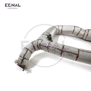 Ecnal para 2016 + Porsche Cayman Boxster 718 982 2,0 T 2,5 T tubo de escape de acero inoxidable aislado - Product Image 6