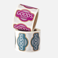 Étiquette autocollante personnalisée en papier kraft, écologique, découpée sur mesure, pour l'emballage de thé, de produits de boulangerie, de café, de pots et de boîtes métalliques, pour la personnalisation de votre marque.