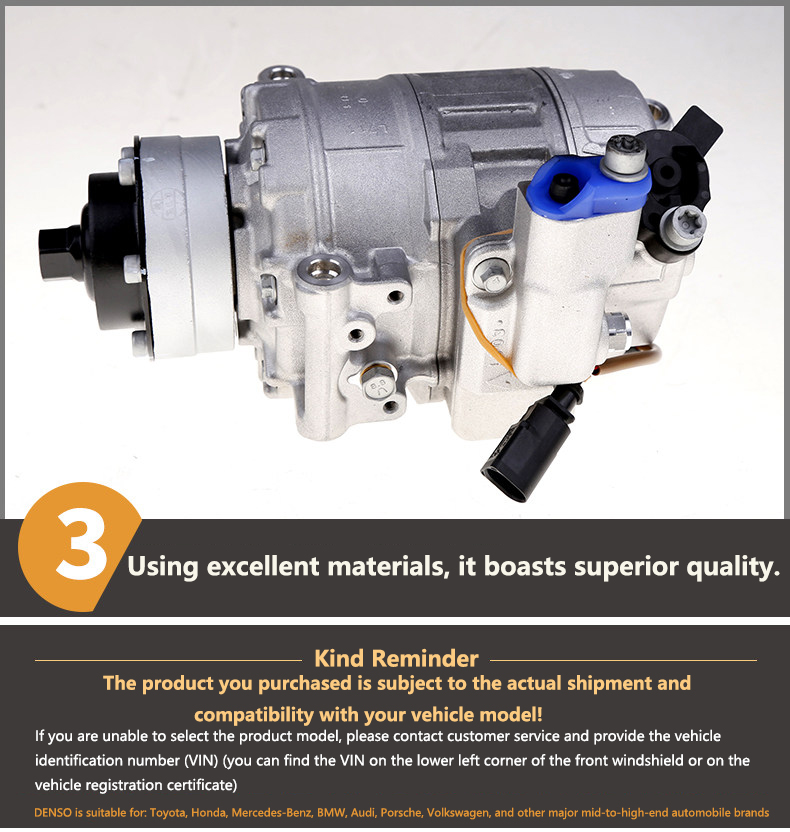 Precision Manufacturing DENSO 12v Car Ac air Conditioning Compressor 437100-7870 OEM 94812601103 for Porsche Panamera