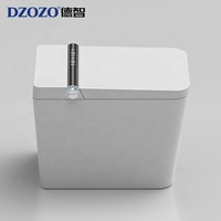 Nouvelle conception de toilettes japonaises avec séchage à air chaud, bidet automatique, toilettes intelligentes monobloc avec télécommande, siphon en P et siège chauffant