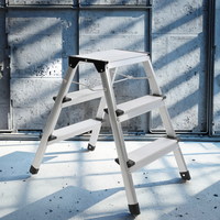 Offre Spéciale TUV Certifié Portable En Aluminium Pliant 3-Step Escaliers EN131 pour Entrepôt et Supermarché Utilisation