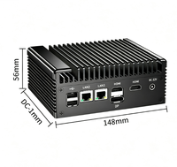 Mini PC industriel embarqué sans ventilateur CANGHAN, faible consommation, micro-ordinateur avec double LAN 2.5G et double ports COM pour l'automatisation industrielle