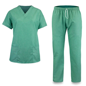 Conjuntos de uniformes médicos OEM con cuello en V de manga corta, traje médico elástico, tops, conjuntos para correr de enfermería, uniformes médicos para enfermera y hospital para mujer - Product Image 3
