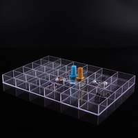 Boîte de rangement pour bijoux en acrylique transparente professionnelle, matériau durable, mobile, étanche, classique, avec compartiments de bureau