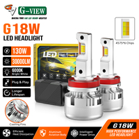 Ampoules de phares LED G18W H8 H11 avec télécommande via application, couleur et luminosité personnalisables, vente en gros pour distributeurs, OEM ODM