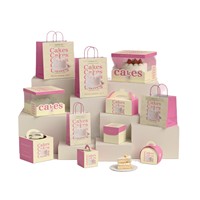 Boîtes à biscuits écologiques personnalisées avec revêtement UV, boîte à dessert avec fenêtre, boîte à gâteau, pâtisserie, emballage alimentaire résistant à l'huile, impression personnalisée