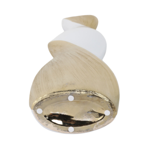 Vaso in ceramica intrecciata bianco e oro, vaso decorativo moderno per soggiorno, decorazione da tavolo per la casa - Product Image 6